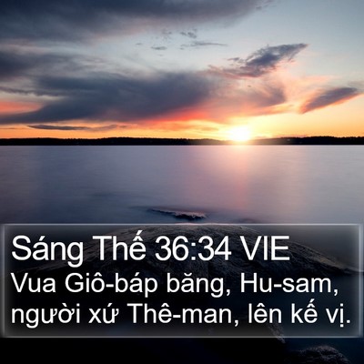 Sáng Thế 36:34 VIE Bible Verse Image