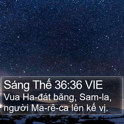 Sáng Thế 36:36 VIE Bible Verse Image