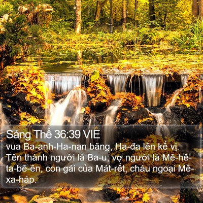 Sáng Thế 36:39 VIE Bible Verse Image