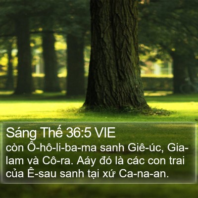 Sáng Thế 36:5 VIE Bible Verse Image