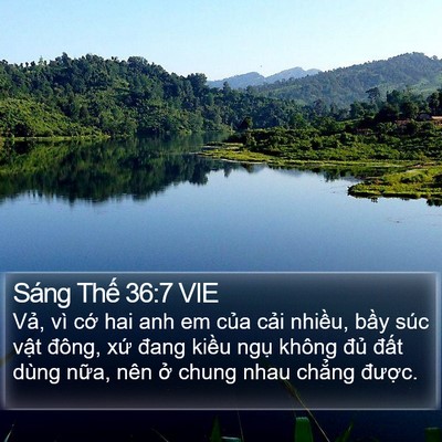 Sáng Thế 36:7 VIE Bible Verse Image