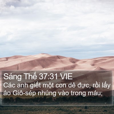 Sáng Thế 37:31 VIE Bible Verse Image