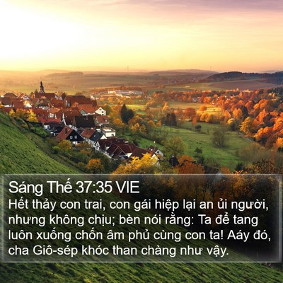 Sáng Thế 37:35 VIE Bible Verse Image