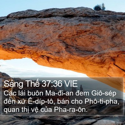Sáng Thế 37:36 VIE Bible Verse Image