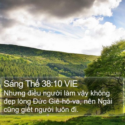 Sáng Thế 38:10 VIE Bible Verse Image