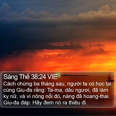 Sáng Thế 38:24 VIE Bible Verse Image