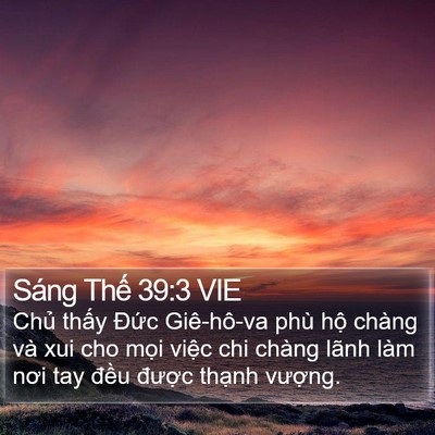 Sáng Thế 39:3 VIE Bible Verse Image