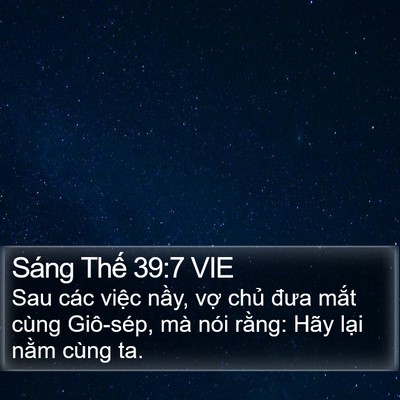 Sáng Thế 39:7 VIE Bible Verse Image