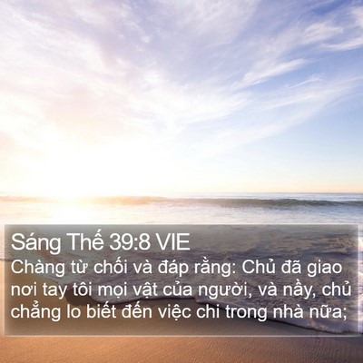 Sáng Thế 39:8 VIE Bible Verse Image