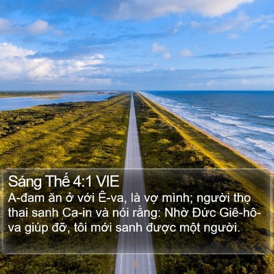 Sáng Thế 4:1 VIE Bible Verse Image