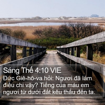 Sáng Thế 4:10 VIE Bible Verse Image