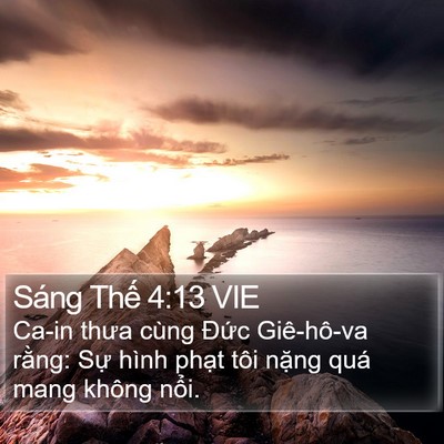 Sáng Thế 4:13 VIE Bible Verse Image