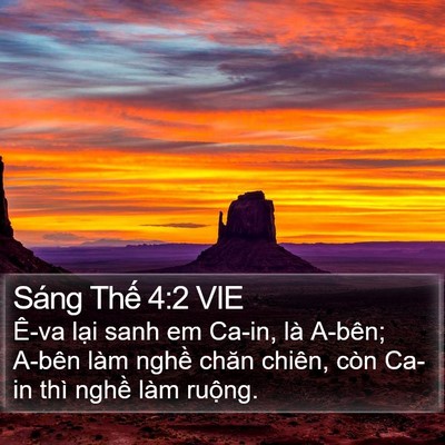 Sáng Thế 4:2 VIE Bible Verse Image