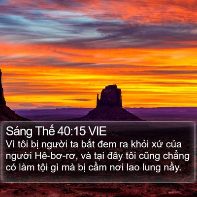 Sáng Thế 40:15 VIE Bible Verse Image