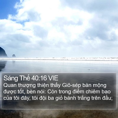 Sáng Thế 40:16 VIE Bible Verse Image