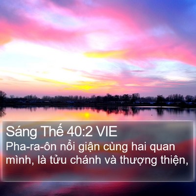Sáng Thế 40:2 VIE Bible Verse Image