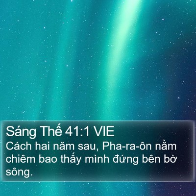 Sáng Thế 41:1 VIE Bible Verse Image
