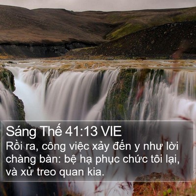 Sáng Thế 41:13 VIE Bible Verse Image