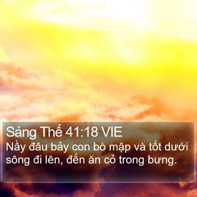 Sáng Thế 41:18 VIE Bible Verse Image