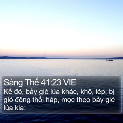 Sáng Thế 41:23 VIE Bible Verse Image