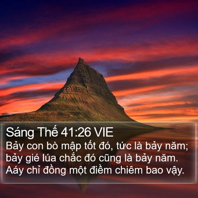 Sáng Thế 41:26 VIE Bible Verse Image