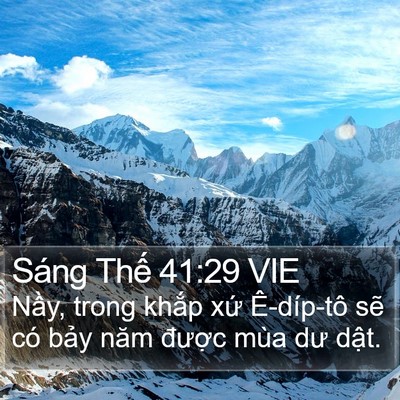 Sáng Thế 41:29 VIE Bible Verse Image