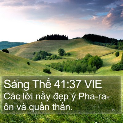 Sáng Thế 41:37 VIE Bible Verse Image