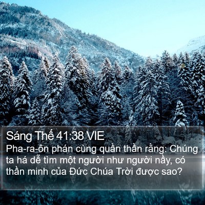 Sáng Thế 41:38 VIE Bible Verse Image