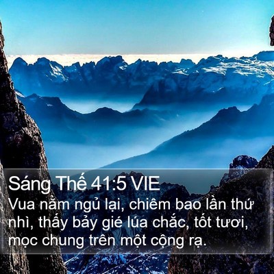 Sáng Thế 41:5 VIE Bible Verse Image