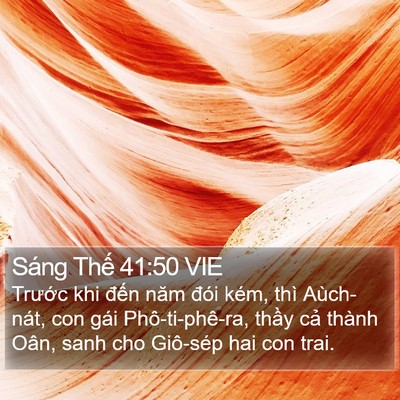 Sáng Thế 41:50 VIE Bible Verse Image