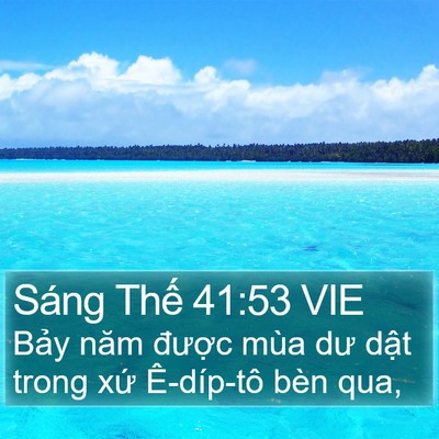 Sáng Thế 41:53 VIE Bible Verse Image