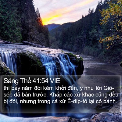 Sáng Thế 41:54 VIE Bible Verse Image