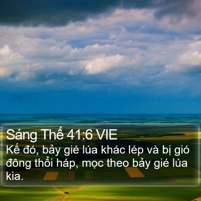 Sáng Thế 41:6 VIE Bible Verse Image