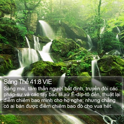 Sáng Thế 41:8 VIE Bible Verse Image
