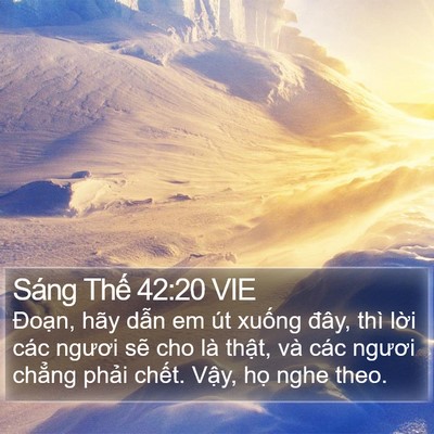 Sáng Thế 42:20 VIE Bible Verse Image
