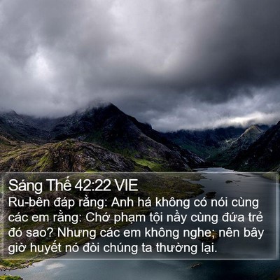 Sáng Thế 42:22 VIE Bible Verse Image