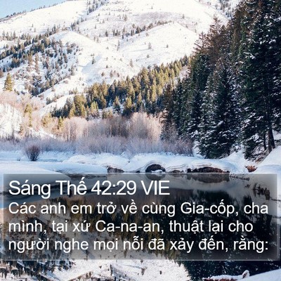 Sáng Thế 42:29 VIE Bible Verse Image