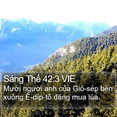 Sáng Thế 42:3 VIE Bible Verse Image