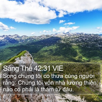 Sáng Thế 42:31 VIE Bible Verse Image