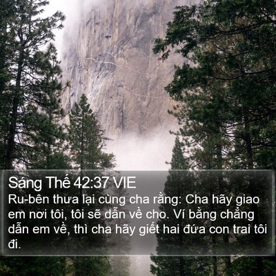 Sáng Thế 42:37 VIE Bible Verse Image