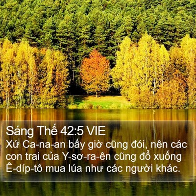 Sáng Thế 42:5 VIE Bible Verse Image