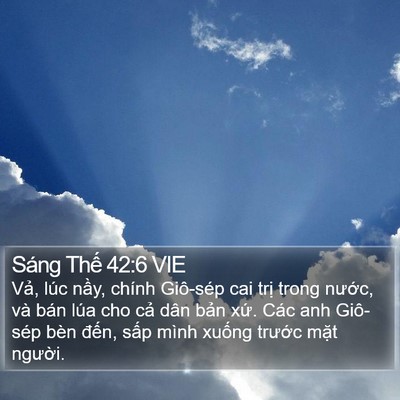 Sáng Thế 42:6 VIE Bible Verse Image