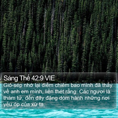 Sáng Thế 42:9 VIE Bible Verse Image