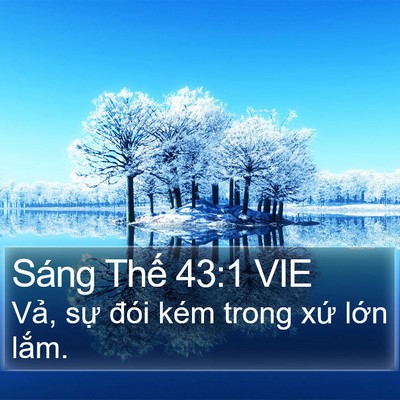 Sáng Thế 43:1 VIE Bible Verse Image