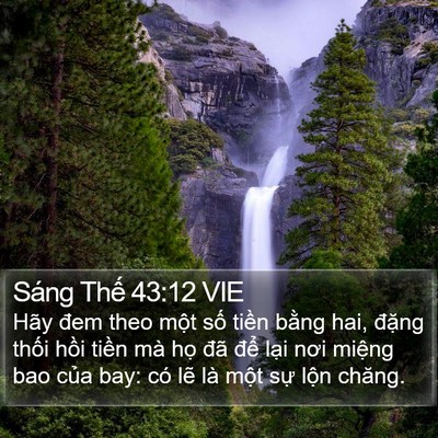 Sáng Thế 43:12 VIE Bible Verse Image
