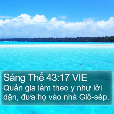 Sáng Thế 43:17 VIE Bible Verse Image