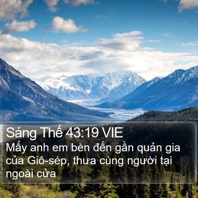 Sáng Thế 43:19 VIE Bible Verse Image