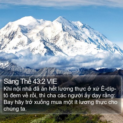 Sáng Thế 43:2 VIE Bible Verse Image