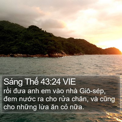 Sáng Thế 43:24 VIE Bible Verse Image