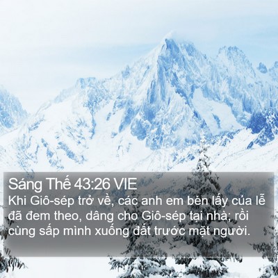Sáng Thế 43:26 VIE Bible Verse Image